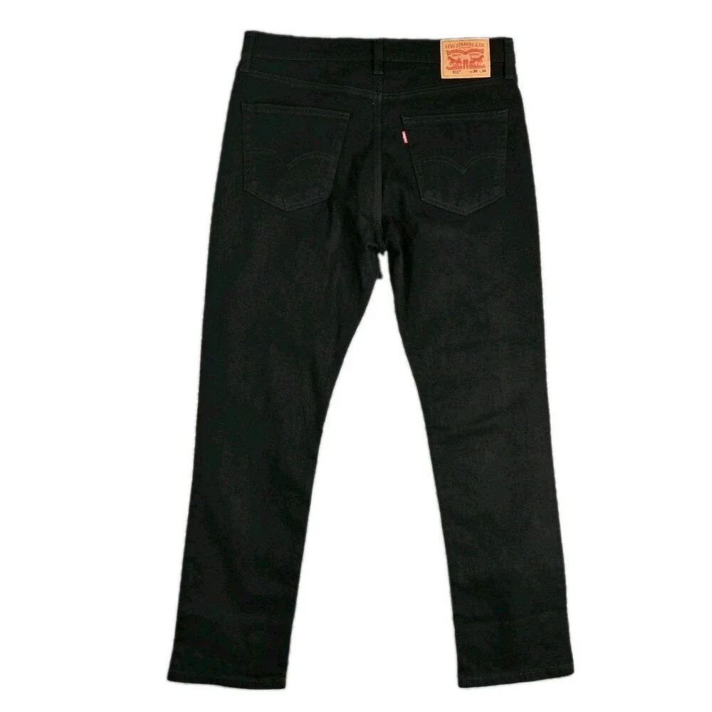 Levi's 511 Slim Jeans Mens 36x30 Black Advanced Stretch Slim Fit NWT
